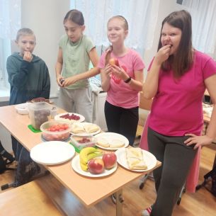 Zdrowo i kolorowo na lekcji wychowawczej w klasie V